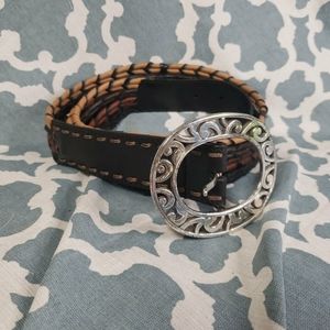 Brighton Leather belt sz 34 Multicolor